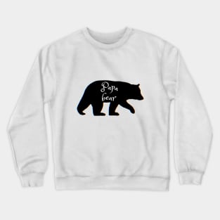 Papa bear glitch tee Crewneck Sweatshirt